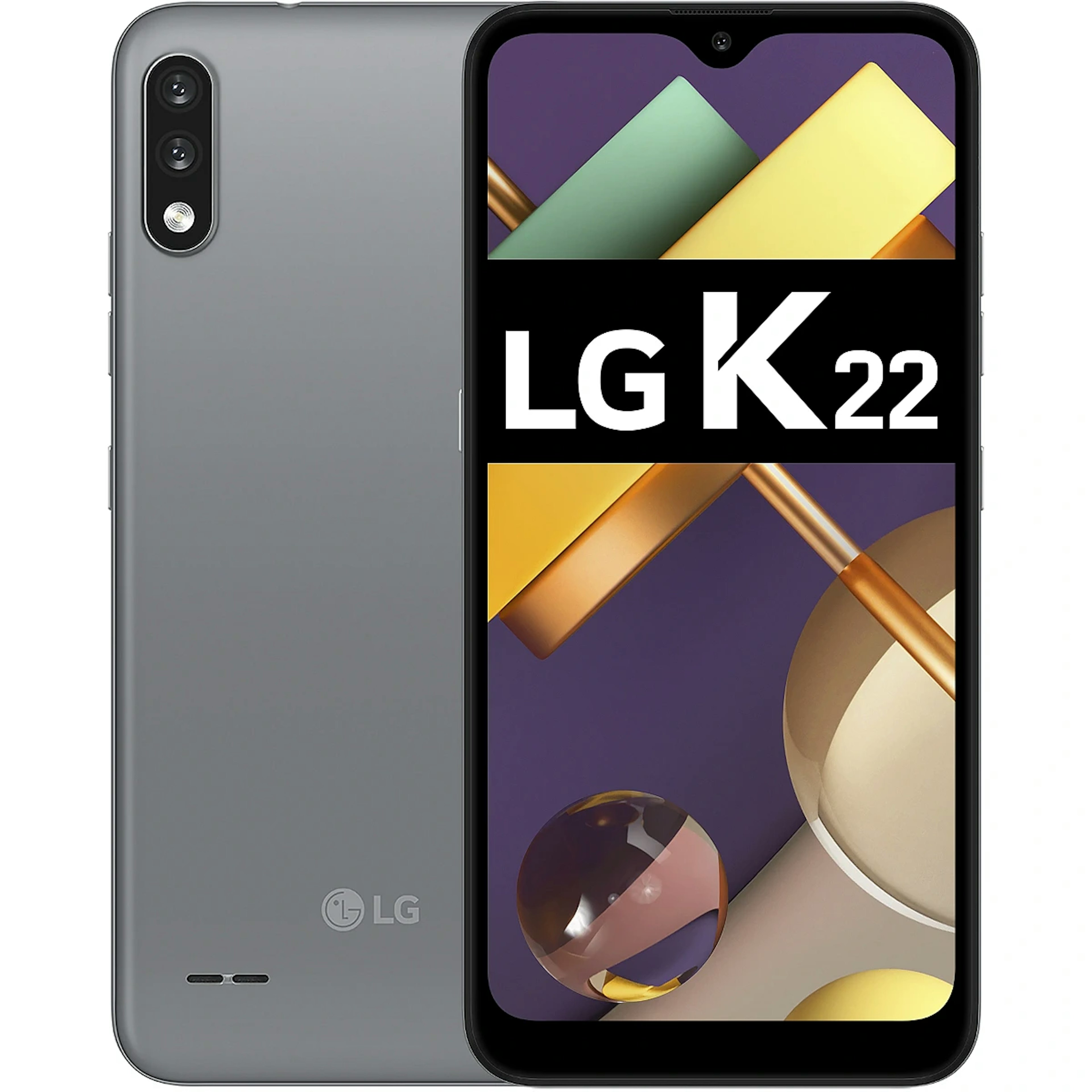 CELULAR LG K22 TITANIO 32GB/2GB RAM/TELA 6.2 2 CAMERAS K22 LM-K200BMW